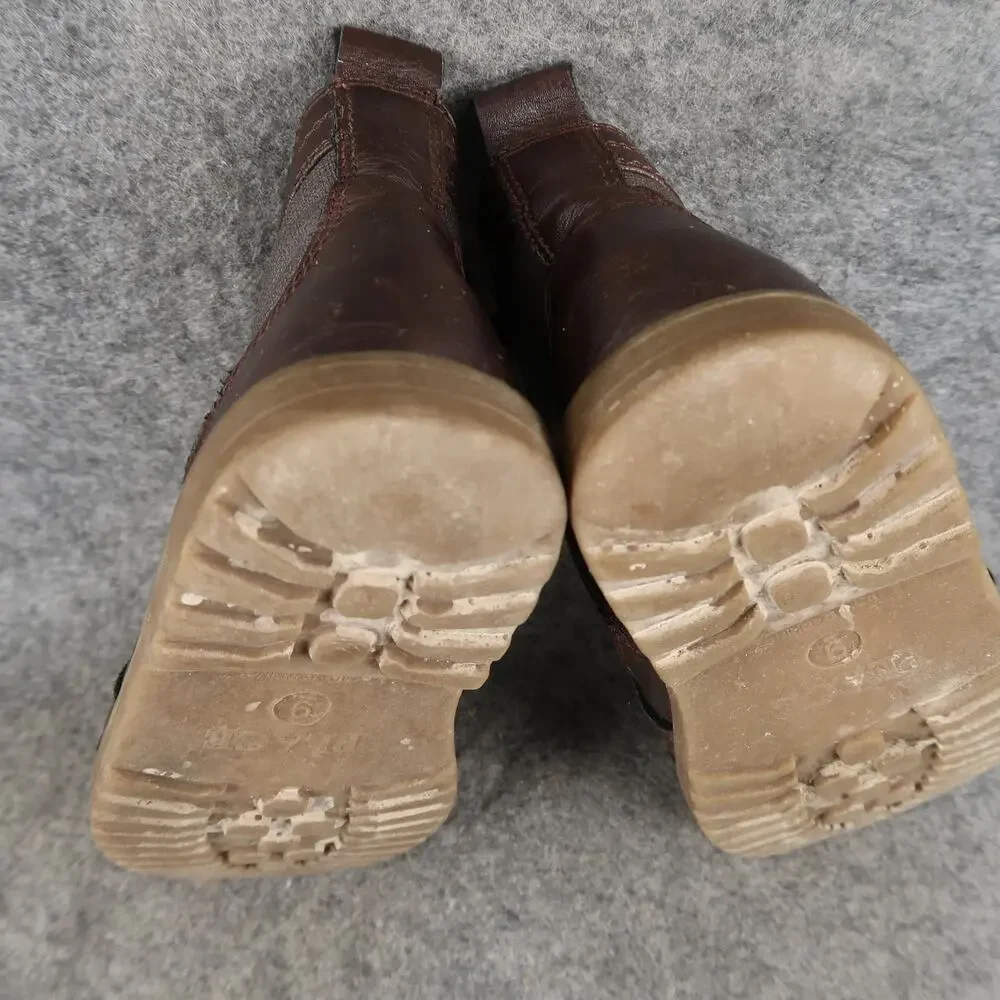 The Childrens Place Shoes Kids Toddler 9 Boots Casual Moc Toe Lace Up Side Zip